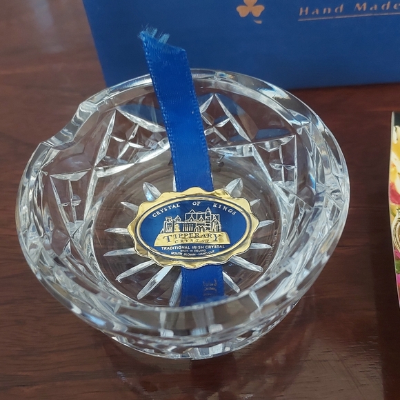 Tipperary Crystal Salt Cellar Dish Hand Made Irish - Picture 3 of 7